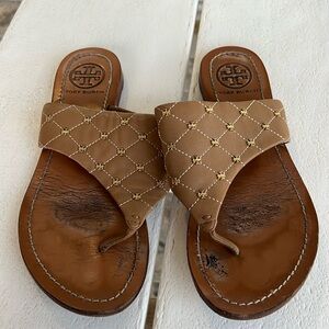 Tory Burch Quilted studded sandals
